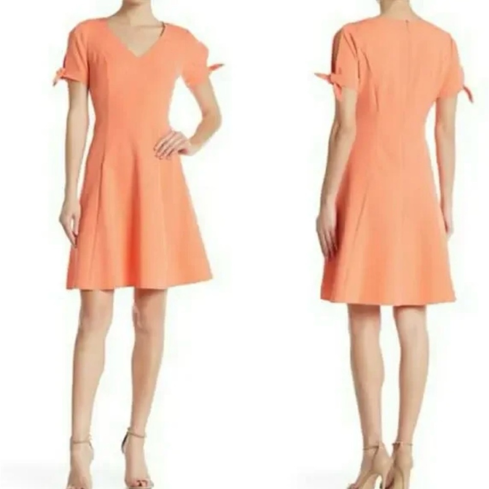 London Times Fit & Flare Dress Preppy Career Office Minimalist Summer Wedding 10